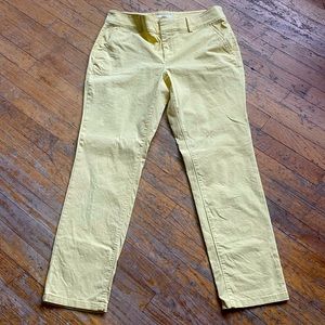LOFT Yellow Women's Trousers